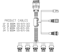 *12'  PRODUCT CABLE,10-BOOM 4400/4600