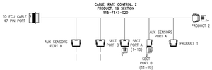 *CABLE; RCM 47PIN 2 PRODUCT, 16 SECTION